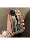 iPhone 15 Pro Compatible Canned Sardine Fish Sketch Pattern Non-Transparent Acrylic Back Silicone Edge Case - 3