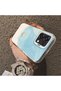 Oppo F31 Compatible Cute Little Flower Pattern Acrylic Back Silicone Edge Phone Case - 4