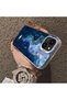 Dreamy Starry Sea Fish Pattern Acrylic Back Silicone Edge Phone Case Compatible with iPhone 14 Plus/15 Plus - 4