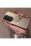 Samsung Galaxy S23 Ultra Compatible Line Heart and Airplane Pattern Non-Transparent Acrylic Back Silicone Edge Phone Case - 3