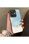 For Oppo A3/A3X 4G/5G Compatible Cute Little Flower Pattern Acrylic Back Silicone Edge Phone Case - 2