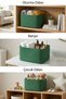 Multi-Purpose Basket with Jute-Looking Wicker Handles |   Bathroom & Toy Organizer (34X28X24 cm) - 14 Colors - 2