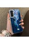 Samsung Galaxy S21 Fe Compatible Dreamy Starry Sea Fish Pattern Acrylic Back Silicone Edge Phone Case - 3