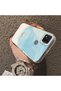 Cute Little Flower Pattern Acrylic Back Silicone Edge Phone Case Compatible with Xiaomi Redmi 9C/10A - 4