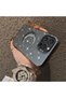 iPhone 16 Pro Max Compatible Silver Carved Moon and Star Pattern Non-Transparent Acrylic Back Silicone Edge Case - 4