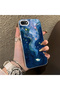 iPhone 7/8/Se 2020 2022 Compatible Dreamy Starry Sea Fish Pattern Acrylic Back Silicone Edge Phone Case - 3