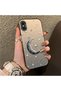 iPhone X/Xs Compatible Silver Carved Moon and Star Pattern Non-Transparent Acrylic Back Silicone Edge Case - 2