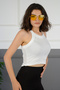 Halter Yaka Kadın Crop - 3