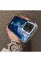 For Xiaomi Redmi 13C 4G/5G Compatible Dreamy Starry Sea Fish Pattern Acrylic Back Silicone Edge Phone Case - 4