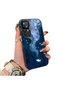 Xiaomi Redmi K50 Ultra Compatible Dreamy Starry Sea Fish Pattern Acrylic Back Silicone Edge Phone Case