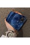 Xiaomi Poco C31 Compatible Navy Blue Watercolor Mountain-Star Art Pattern Acrylic Back Silicone Edge Phone Case - 4