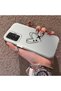 Samsung Galaxy A23 4G/5G Compatible Line Heart and Airplane Pattern Non-Transparent Acrylic Back Silicone Edge Phone Case - 3