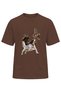 Collection Unisex Hunter Dog and Whelp Printed Crew Neck Short Sleeve T-Shirt