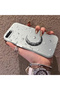 iPhone 7 Plus/8 Plus Compatible Silver Carved Moon and Star Pattern Non-Transparent Acrylic Back Silicone Edge Case - 3