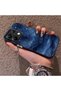 Xiaomi Poco X6 Compatible Navy Blue Watercolor Mountain-Star Art Pattern Acrylic Back Silicone Edge Phone Case - 3