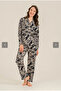 Women'S, Modal, Navy Blue, (with Socks as a Gift), Pajama Set - 2