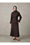 Cross Buttoned Skirt Suit-Brown