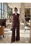 Women's Comfortable Cut-Out Tunnel-Style Vest and Pants Set with Front Zipper and Hooded Pockets