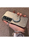 Realme C65 4g Compatible Silver Carved Moon and Star Pattern Non-Transparent Acrylic Back Silicone Edge Case - 3