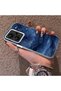 Xiaomi Redmi Note 13 Pro Plus+ 5g Compatible Navy Blue Watercolor Mountain-Star Art Pattern Acrylic Back Silicone Edge Phone Case - 4