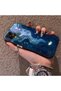 Realme C21 Compatible Dreamy Starry Sea Fish Pattern Acrylic Back Silicone Edge Phone Case - 3
