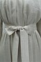 Lined Ruffle Detailed Crinkle Crepe Hijab Dress - Stone - 3