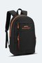 Favento Unisex Black / Orange Shoulder Bag