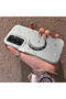 Samsung Galaxy A16 4G/5G Compatible Silver Carved Moon and Star Pattern Non-Transparent Acrylic Back Silicone Edge Case - 3