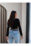 Waist-Tied Gathered Crop Blouse - 2