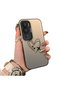 Vivo Y31/Y21D Compatible Line Heart and Airplane Pattern Non-Transparent Acrylic Back Silicone Edge Phone Case