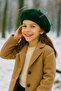 Mother-Daughter Combination 2-Piece French Painter Beret - Stylish Winter Hat / Beret Set - 6