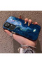 Xiaomi Redmi K50 Ultra Compatible Dreamy Starry Sea Fish Pattern Acrylic Back Silicone Edge Phone Case - 3