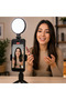 360 °   Rotating Led Light Phone Selfie and Video Shooting Light Adjustable Phone Holder - 2