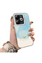 Infinix Smart 8/8 Pro/8 Plus Compatible Cute Little Flower Pattern Acrylic Back Silicone Edge Phone Case