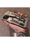 iPhone 13 Mini Compatible Canned Sardine Fish Sketch Patterned Non-Transparent Acrylic Back Silicone Edge Case - 3