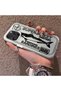 iPhone 16 Pro Compatible Canned Sardine Fish Sketch Pattern Non-Transparent Acrylic Back Silicone Edge Case - 3