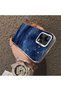 Xiaomi Redmi Note 12 5g Compatible Navy Blue Watercolor Mountain-Star Art Pattern Acrylic Back Silicone Edge Phone Case - 4
