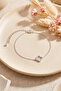 Zircon Stone Clover Model Minimal Bracelet - 5