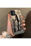 iPhone 12/12 Pro Compatible Canned Sardine Fish Sketch Pattern Non-Transparent Acrylic Back Silicone Edge Case - 2
