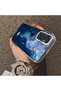 Samsung Galaxy A24 Compatible Dreamy Starry Sea Fish Pattern Acrylic Back Silicone Edge Phone Case - 4