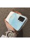 Samsung Galaxy A33 Compatible Cute Little Flower Pattern Acrylic Back Silicone Edge Phone Case - 4