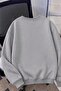 Bs Unisex Oversize La Back Printed "Rock the World" Two-Thread Raised Crew Neck Sweatshirt - 2