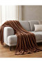 Brown Flannel Blanket Queen Size 200x220cm