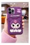 Cute Kuromi 3D Silicone Back Cover for Apple iPhone 12 Pro Max Soft Shockproof Protective Case - Purple - 4