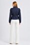 Women's Lined Belted Double-Breasted Regular Short Trench Coat 5970 - 6