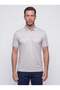 Light Green Micro Patterned Regular Fit Men's Polo Neck T-Shirt