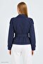Women's Lined Belted Double-Breasted Regular Short Trench Coat 5970 - 3