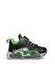Black Green Race Car Patterned Smart Lace-Up Boys' Sports Shoes - 3