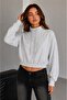 Women's Stand Collar Drawstring Elastic Waist Modal Sweatshirt