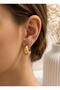 Gold Curved Steel Earrings - 3